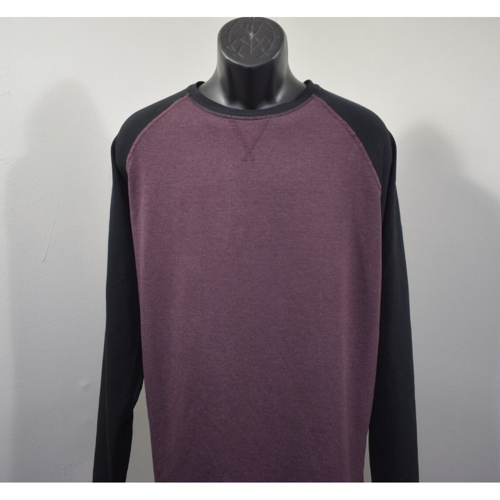 Orvis Thin Pullover Sweatshirt Sweater Rayon Red / Black Long Sleeve Men Size XL